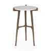 Picture of HALLEY RND ACCENT TABLE IN WHI