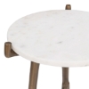 Picture of HALLEY RND ACCENT TABLE IN WHI