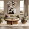 Picture of HALLEY RND ACCENT TABLE IN WHI