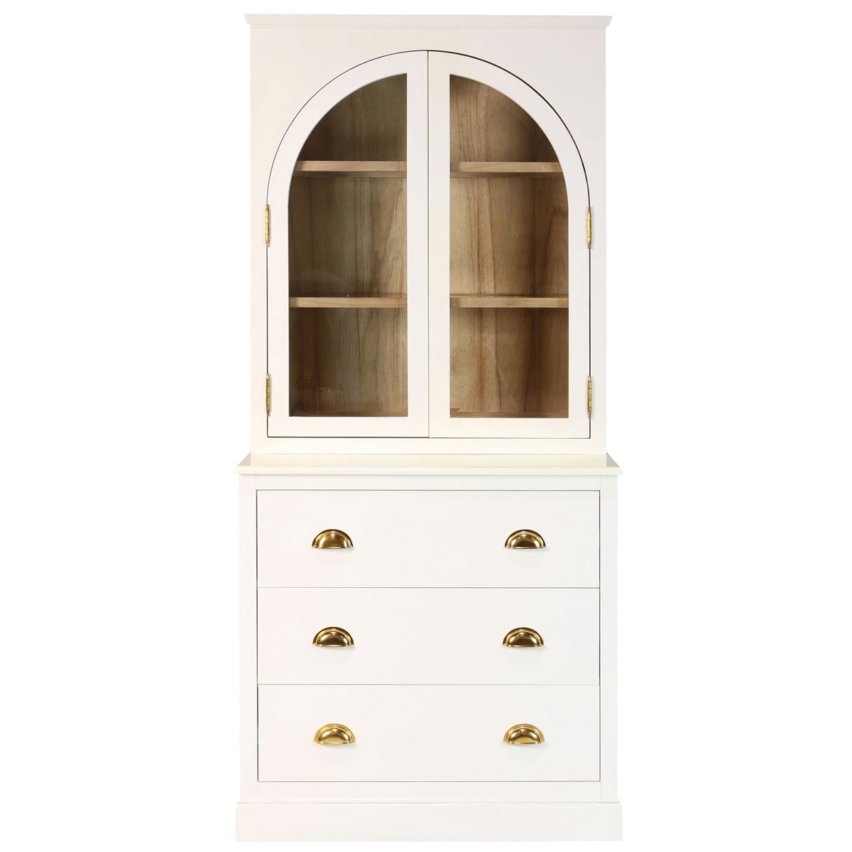 Picture of 2PC CHEST AND HUTCH IN WHITE