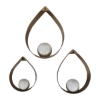 Picture of S/3 ROYALTON GOLD TEARDROP ART