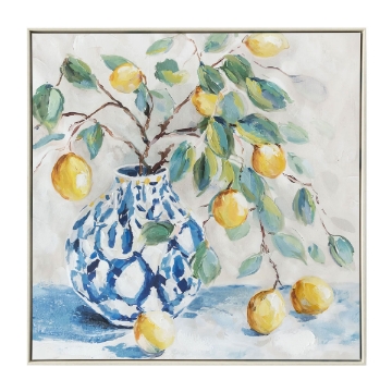 Picture of LEMONS IN VASE II CANVAS ART