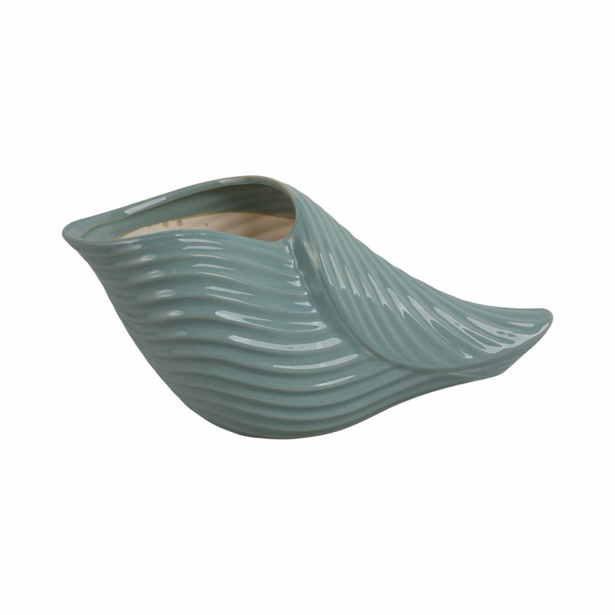 Picture of 17" SEASIDE SHELL BLUE PLNTR