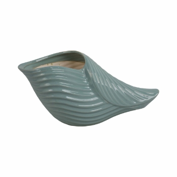 Picture of 17" SEASIDE SHELL BLUE PLNTR