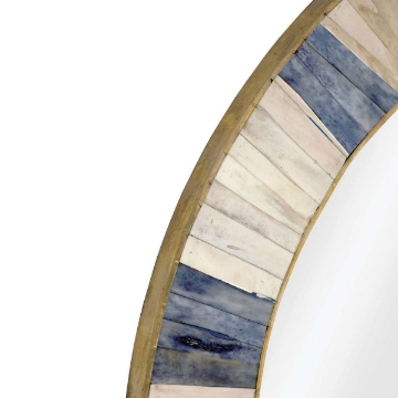 Picture of KEENA BLUE/GRAY/IVORY MIRROR