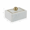 Picture of MARBLE 7X5 WHITE KNOB BOX
