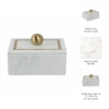 Picture of MARBLE 7X5 WHITE KNOB BOX