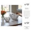 Picture of S/2 STEFFI SILVR CERAMIC BOWLS