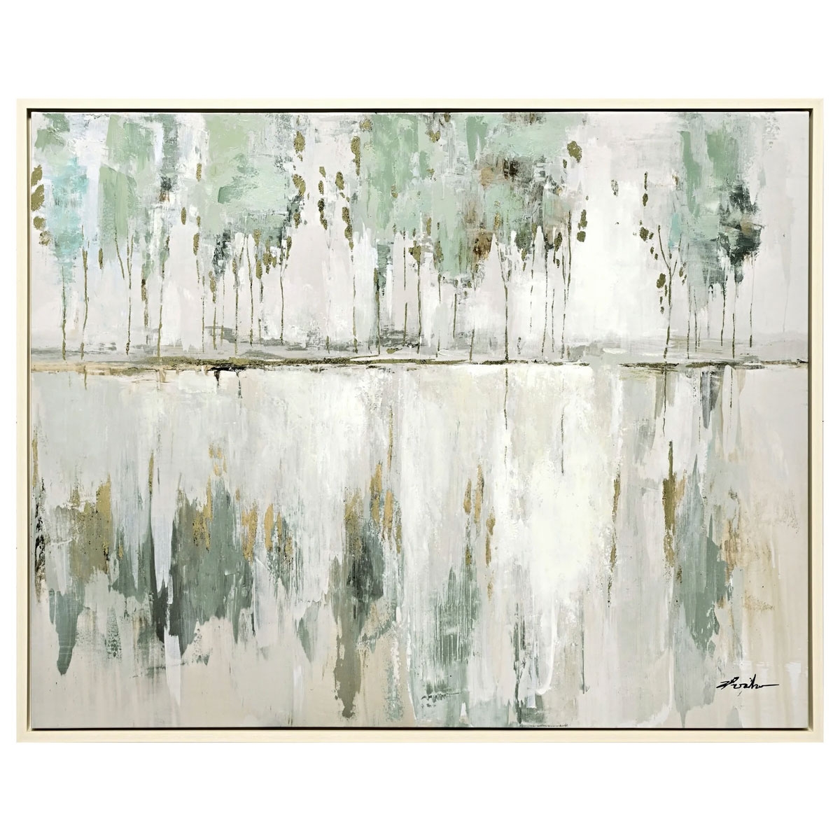Picture of REFLECTIONS IN GREEN ABST ART