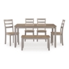 Picture of HARPERFELD NAT/GREY 6PC DIN W/