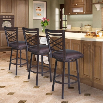 Picture of FARGO BROWN/AUBURN BAR STOOL