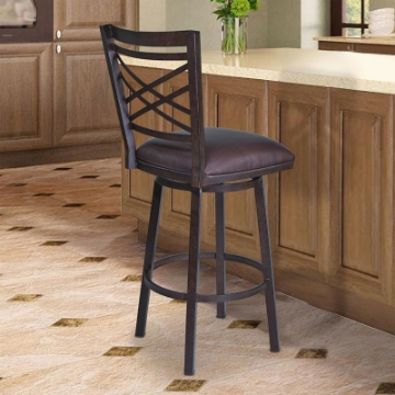 Picture of FARGO BROWN/AUBURN BAR STOOL
