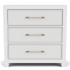 Picture of ROSALIE WHT 3 DRW ACCENT CHEST