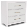 Picture of ROSALIE WHT 3 DRW ACCENT CHEST