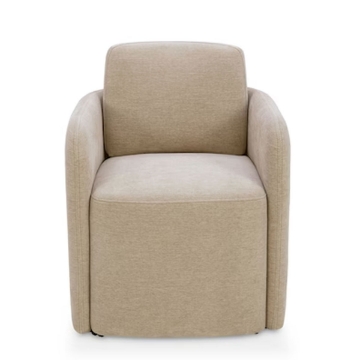 Picture of REMI CASTER CHAIR IN HEMP MARR