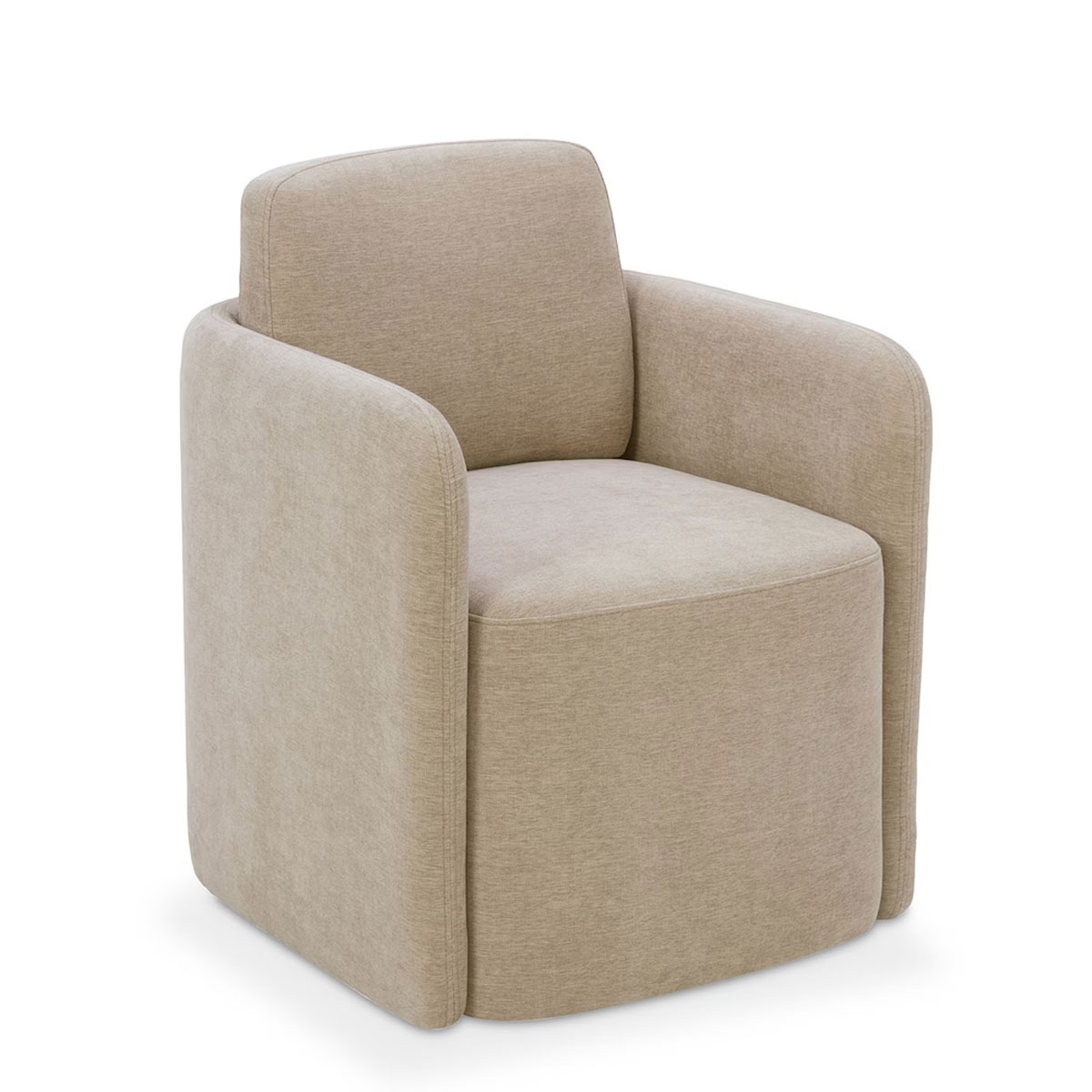 Picture of REMI CASTER CHAIR IN HEMP MARR