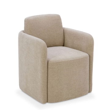 Picture of REMI CASTER CHAIR IN HEMP MARR