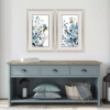 Picture of BLUE BLOSSOMING S/2 FLORAL ART
