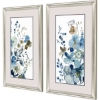 Picture of BLUE BLOSSOMING S/2 FLORAL ART