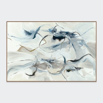 Picture of ORB BLUE ABSTRACT FRAMED ART
