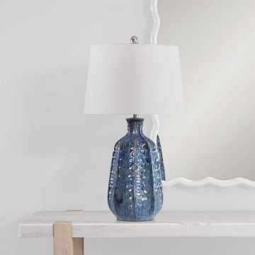 Picture of TEE LAYERED BLUE GLAZE CER TL