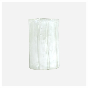 Picture of LUMIA WHT ART GLASS VASE-SM