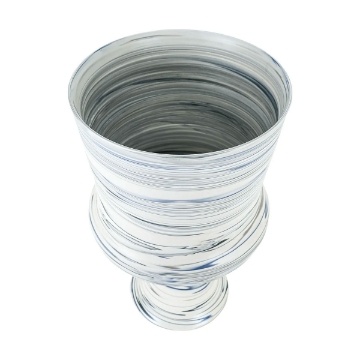 Picture of 19" BLUE SWIRL CERAMIC URN