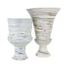 Picture of 19" BLUE SWIRL CERAMIC URN