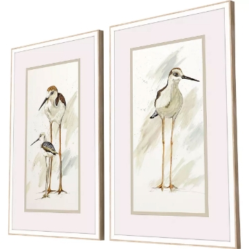 Picture of STILT SHORE BIRD S/2 ART