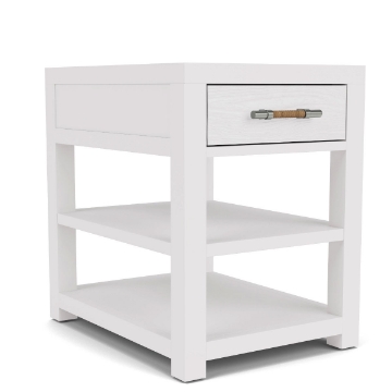 Picture of ROSALIE WHITE CHAIRSIDE TABLE