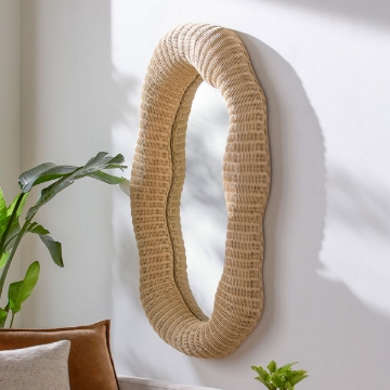 Picture of ERYN RATTAN ACCENT MIRROR