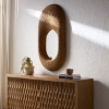 Picture of LYE DARK RATTAN ACCENT MIR