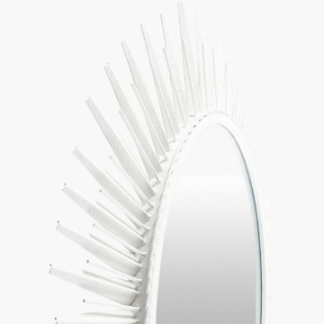 Picture of NIHAL WHITE ACCENT MIRROR