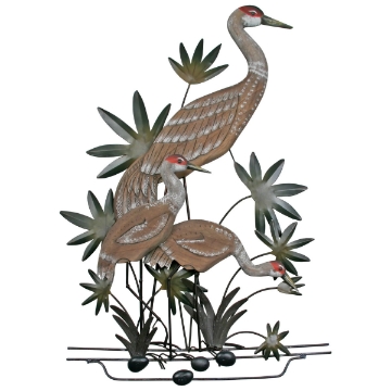 Picture of SANDHILL CRANE MAMA/CHICKS ART