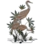 Picture of SANDHILL CRANE MAMA/CHICKS ART
