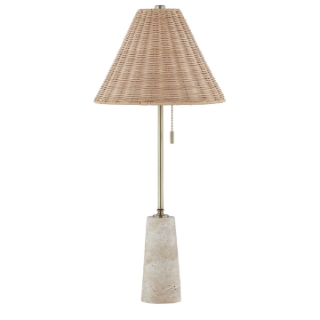 Picture of LORRAINE TRAVERTINE BFT LAMP