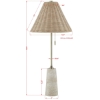 Picture of LORRAINE TRAVERTINE BFT LAMP