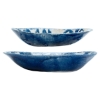 Picture of S/2 DEMARIO BL/IVORY GLZ BOWLS