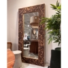 Picture of BROWN COCUNUT SHELL FLOOR MIRR
