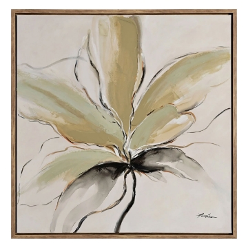 Picture of TAUPE ABSTRACT FLORAL I ART