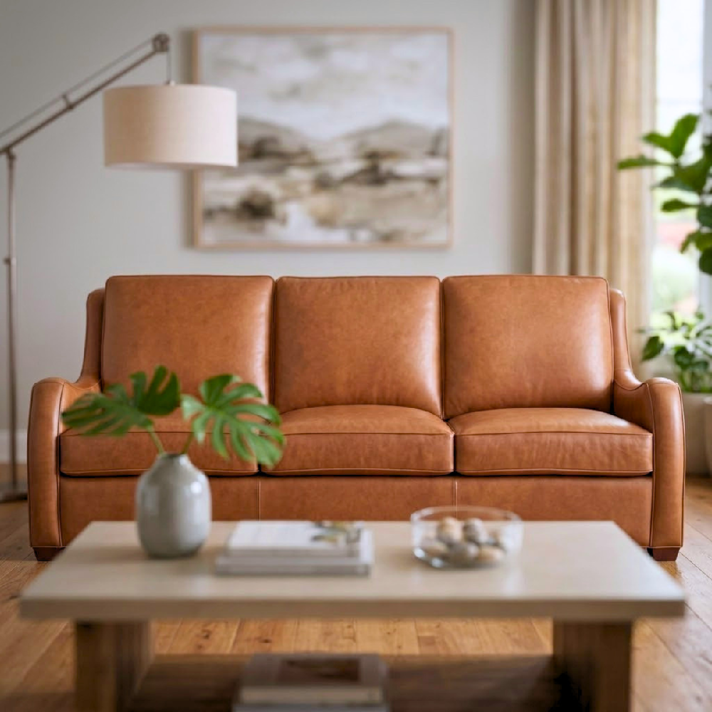 Channing Leather Sofa