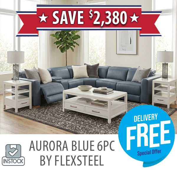 Aurora Blue Sectional