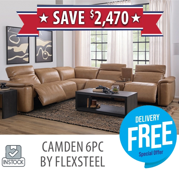 Flexsteel Camden Taupe Sectional
